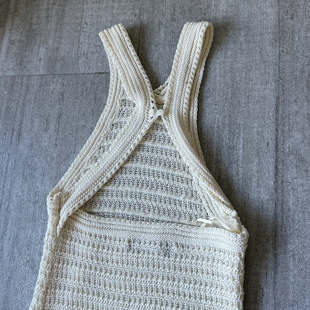 Mango knit cream midi maxi dress size XXS - Picture 5 of 5